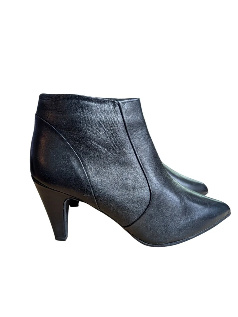 Fabianelli Italy Leather Pointed Toe Ankle Booties Heeled Boots EU 39/US 8.5